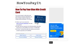 How To Pay Your Blue Nile Credit Card - HowYouPayIt