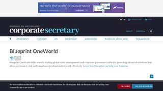 Blueprint OneWorld | Corporate Secretary