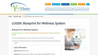 Manatee Your Choice - LOGIN: Blueprint for Wellness System