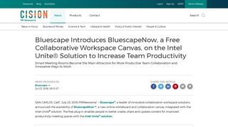 Bluescape Introduces BluescapeNow, a Free Collaborative ...