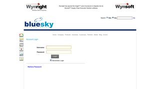 Blue Sky Technologies > Website Login
