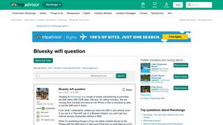 Bluesky wifi question - Rarotonga Forum - TripAdvisor