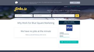 Blue Square Marketing is hiring. Apply now. - Jobs.ie