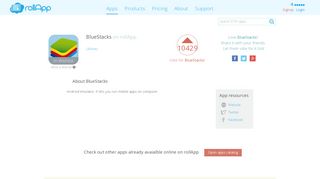 BlueStacks Online – rollApp