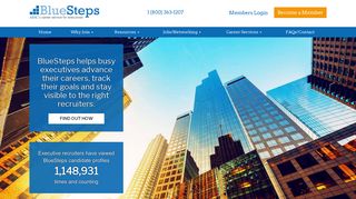BlueSteps: Executive Search Connect to Executive Search Firms