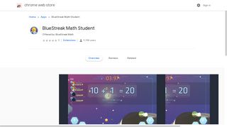 BlueStreak Math Student - Google Chrome