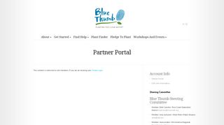 Partner Portal - Blue Thumb