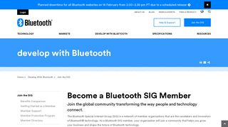 Join the SIG | Bluetooth Technology Website