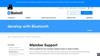 Member Support | Bluetooth Technology Website - Bluetooth SIG
