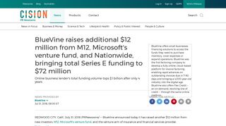 BlueVine raises additional $12 million from M12, Microsoft's venture ...
