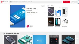 Blue Vox Login | UI Login & Sign Up | Pinterest | Mobile login, Ui ux ...