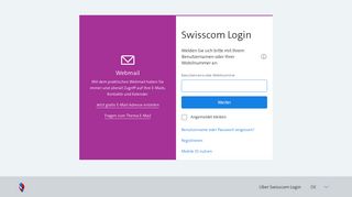 E-Mail + SMS - Bluewin