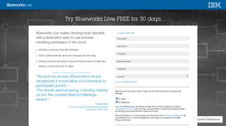 IBM Blueworks Live | Sign up for a 30 day free trial