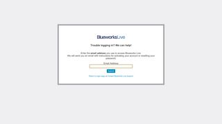 IBM Blueworks Live - Login Help