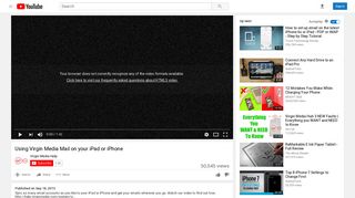 Using Virgin Media Mail on your iPad or iPhone - YouTube