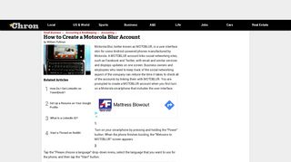How to Create a Motorola Blur Account | Chron.com