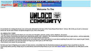 You are now part of the blurty.com Unloco Community! - Angelfire