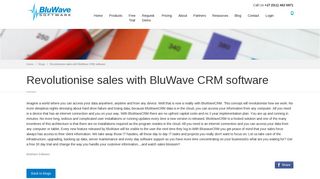 Revolutionise sales with BluWave CRM software - Customer ...