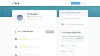BM Coaches Reviews - Bark