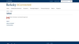 bMail - Berkeley - bConnected - UC Berkeley