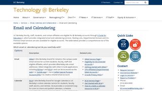 Email and Calendaring | Technology @ Berkeley