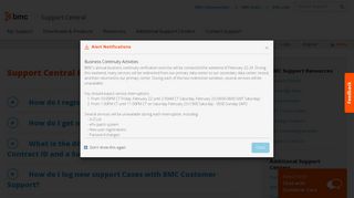 Support Central FAQ - BMC Software