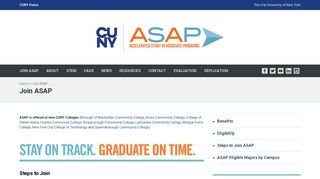 Join ASAP – CUNY ASAP - The City University of New York