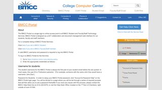 BMCC Portal - CCC - Accounts & eMail - CUNY.edu