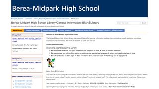 BMHSLibrary - Berea_Midpark High School Library General ...