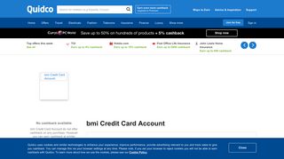 bmi Credit Card Account Cashback, Voucher Codes & Discount ...