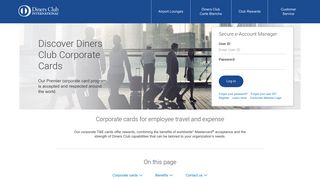 Corporate Cards for Employee T&E | Diners Club