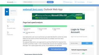 Access webmail.bmi.com. Outlook Web App