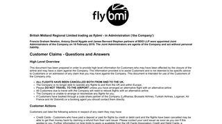 Manage Your Online Booking | flybmi - Europe connected.