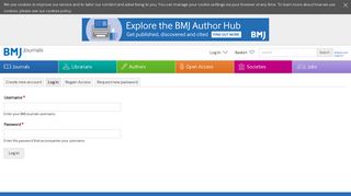 Log in using your username and password - BMJ Journals