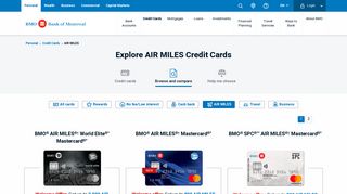 AIR MILES Credit Cards | Compare AIR MILES Mastercards | BMO
