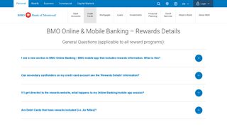 Reward Details - BMO Bank of Montreal