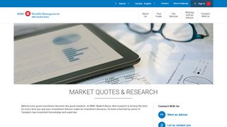 Market Quotes and Research | BMO Nesbitt Burns