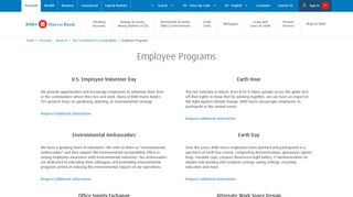 Employee Programs | BMO Harris Bank