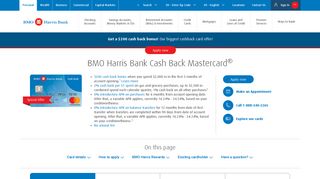 Cash Back Mastercard® | Credit Cards | BMO Harris Bank