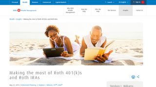 Making the most of Roth 401(k)s and Roth IRAs | BMO Harris Bank