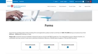 Investment Forms & Applications | BMO - BMO Bank of Montreal