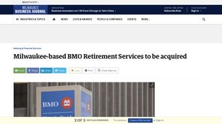 Milwaukee-based BMO Retirement Services to be acquired by ...