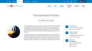 Transportation Finance | BMO Bank of Montreal