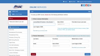 Ohio BMV - Online Services