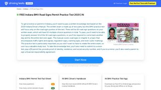 FREE Indiana BMV Road Signs Permit Practice Test 2019 | IN