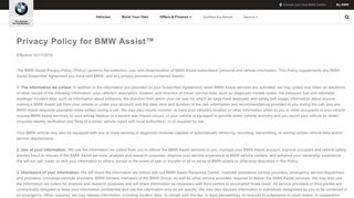 BMW Assist - BMW North America - BMW USA