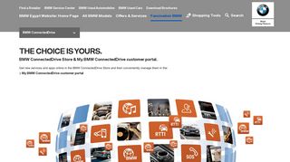 BMW ConnectedDrive Store & ConnectedDrive customer portal