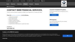 Contact BMW Financial Services UK | BMW UK