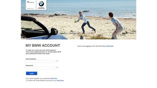 My BMW Account - Login