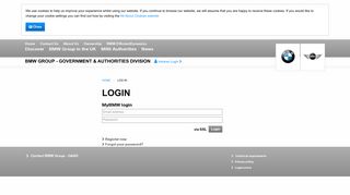 Log in | BMW Group - Government and Authorities Division